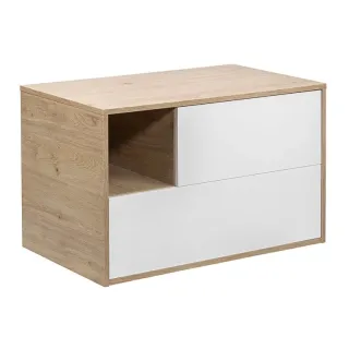 Тумба под раковину Aquanika Quadro AQQ1004650RU63 100 см дуб давос/белый